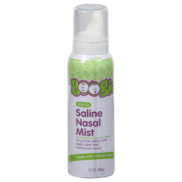 Cold, Flu & Allergy Boogie Saline Nasal Mist, Sterile, Unscented hero