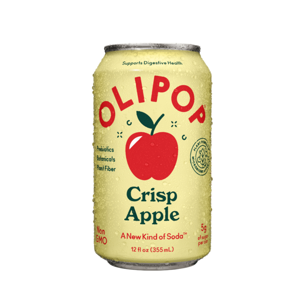 OLIPOP Prebiotic Soda, Crisp Apple hero