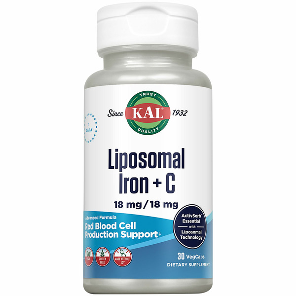 KAL Liposomal Iron & Vitamin C Tablets hero