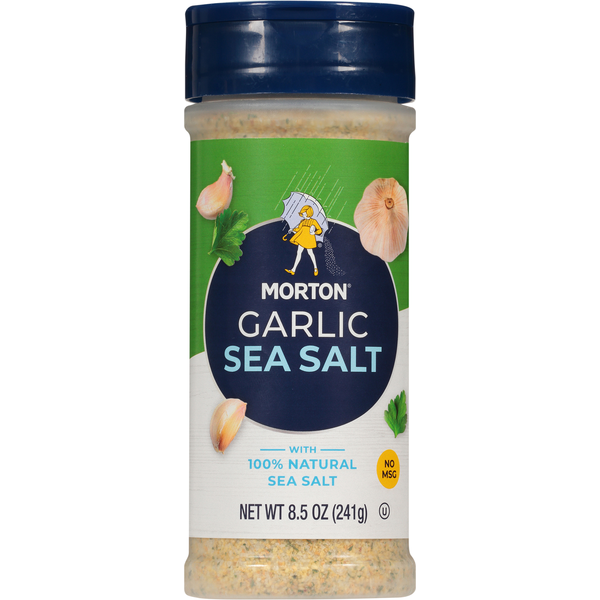 Spices & Seasonings Morton Sea Salt, Garlic hero