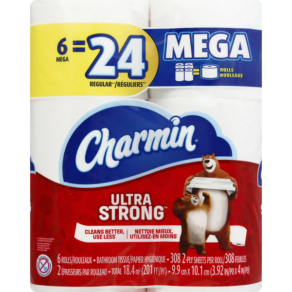 Paper Goods Charmin Ultra Strong Toilet Paper 6 Rolls hero