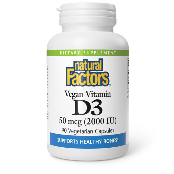 Vitamins & Supplements Natural Factors Vegan Vitamin D3 hero