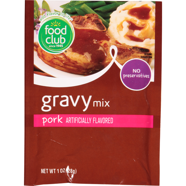 Spices & Seasonings Food Club Gravy Mix, Pork hero