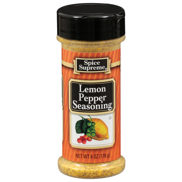 Spices & Seasonings Spice Supreme Seasoning, Lemon Pepper hero