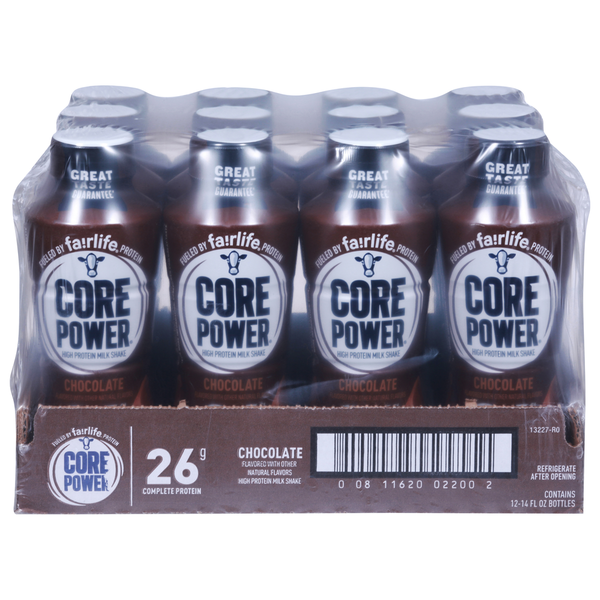 Energy & Sports Drinks Core Power Milk Shake, Chocolate hero