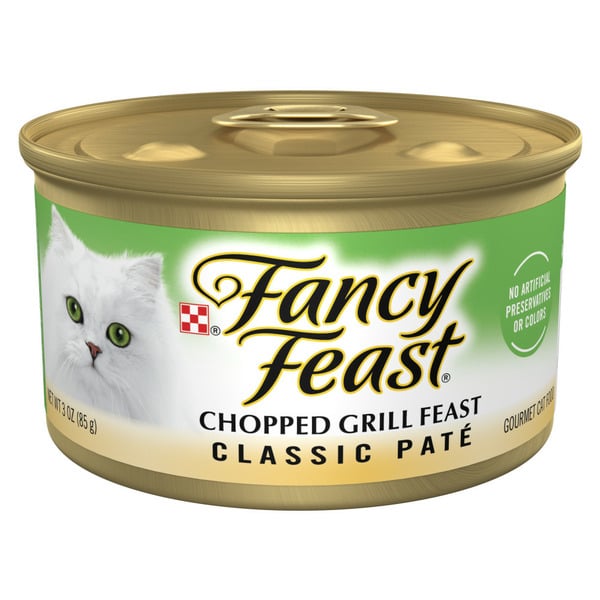 Cat Food Purina Fancy Feast Chopped Grill Feast Classic Wet Cat Food Pate hero