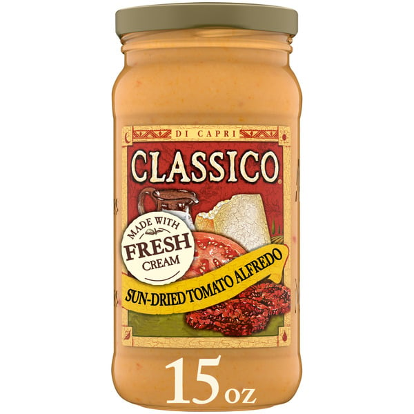 Pasta Sauce Classico Sun-Dried Tomato Alfredo Pasta Sauce hero