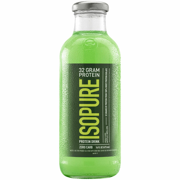 Isopure Apple Melon Zero Carb 100% Whey Protein Isolate Drink hero