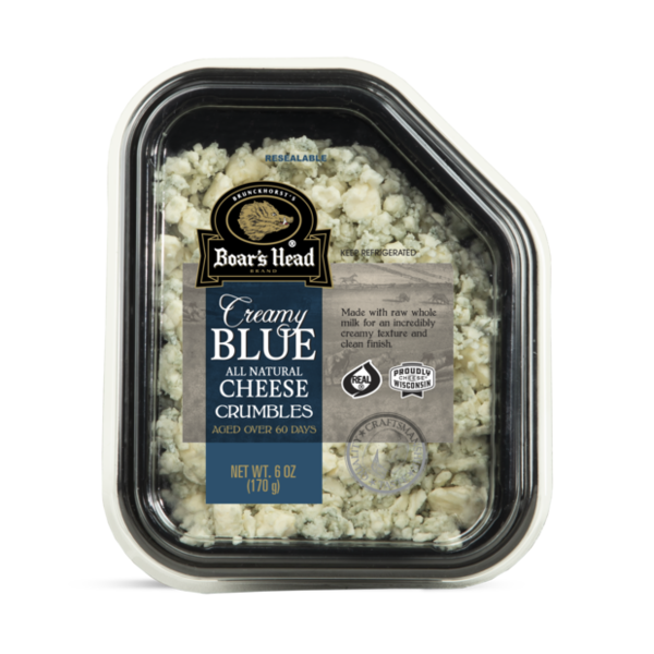 Packaged Cheese Boar's Head Boar's Head Creamy Blue Cheese Crumbles hero