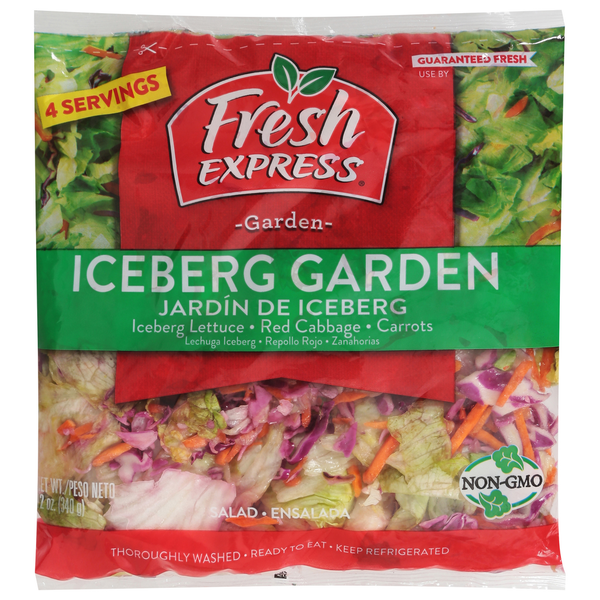 Packaged Vegetables & Fruits Fresh Express Iceberg Garden Salad Blend hero