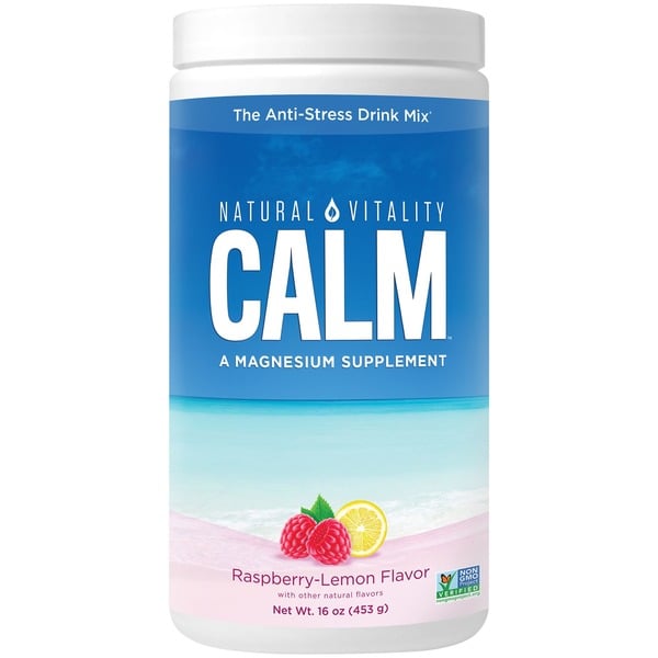 Other Vitamins Natural Vitality CALM Raspberry Lemon Flavored Magnesium Supplement Drink Mix hero