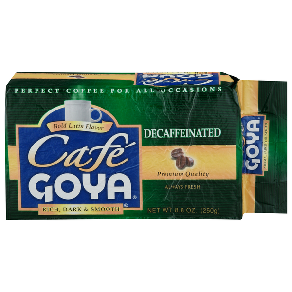 Coffee Cafe Goya Coffee, Bold Latin Flavor, Decaffeinated hero