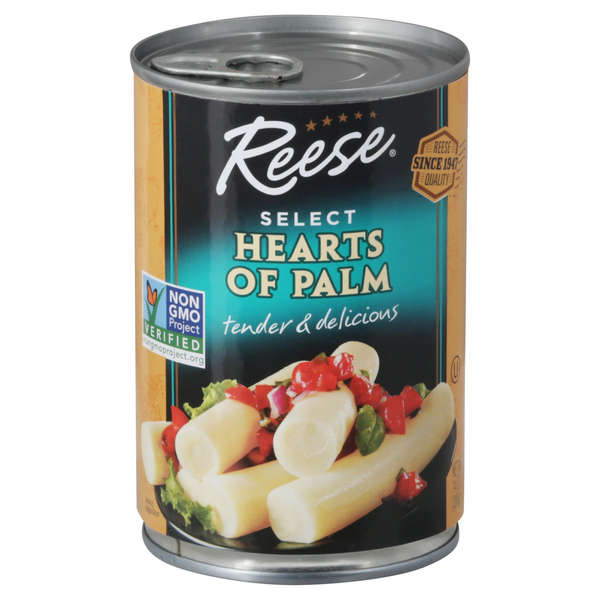 Canned/Jarred Vegetables Reese's Hearts of Palm, Select hero