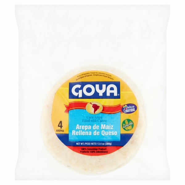 Frozen Appetizers & Sides Goya Filled With Cheese Corn Arepa hero