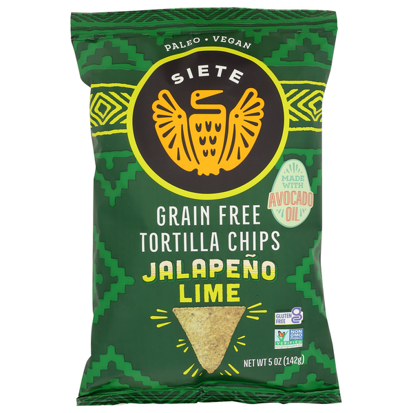 Siete 5Oz Jalapeño Lime Tortilla Chips hero