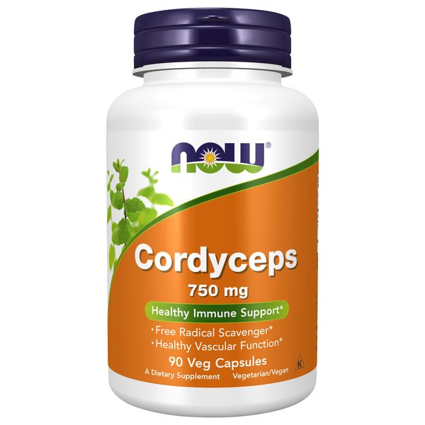 Glandulars & Hormones NOW Cordyceps 750 mg hero