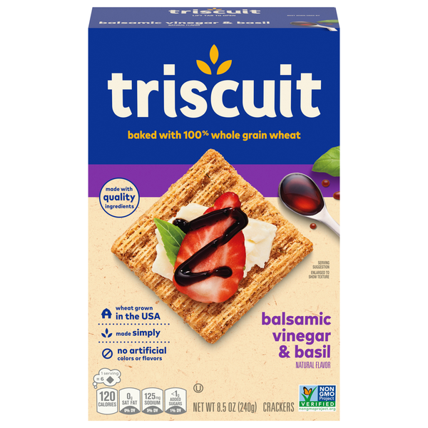 Crackers Triscuit Crackers, Balsamic Vinegar & Basil hero