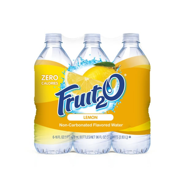 Water, Seltzer & Sparkling Water Fruit 2 O Lemon Flavored Water hero