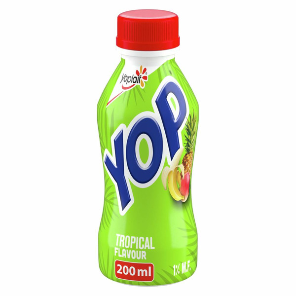 Yogurt Yoplait Yop 1% Drinkable Yogurt, Tropical, Yogurt Drink hero