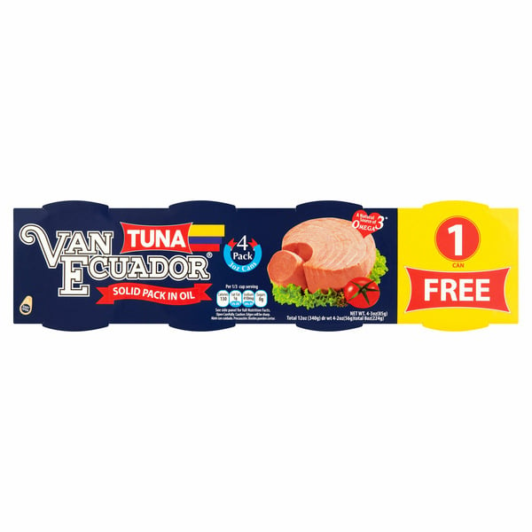 Canned Meat & Seafood Van Ecuador Solid Pack In Oil Tuna hero