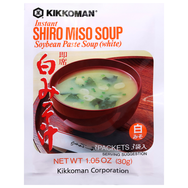 Asian Foods Kikkoman Soup, Shiro Miso, Instant hero