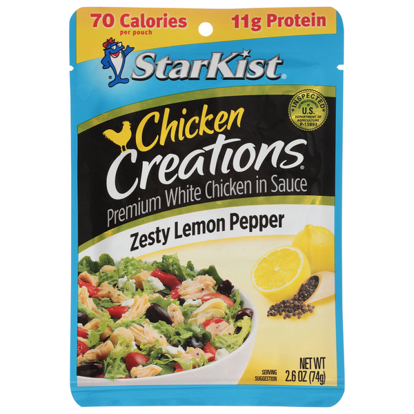 Canned Meat & Seafood StarKist Chicken in Sauce, Zesty Lemon Pepper, Premium, White hero