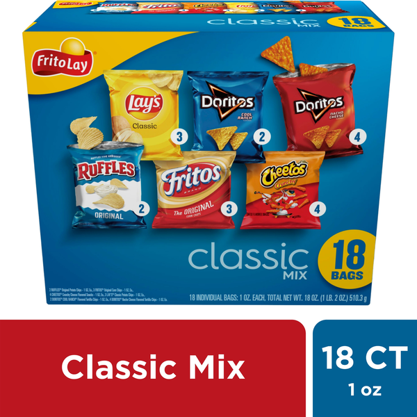 Frito Lay Snacks Classic Mix Variety Packs hero