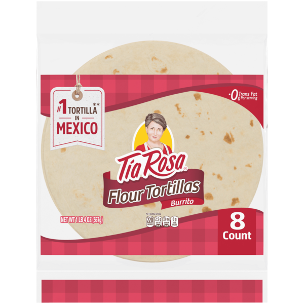 Tortillas & Flat Bread Tia Rosa 8 count, Tortillas hero