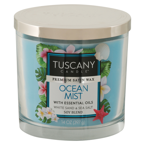 Air Fresheners & Candles Tuscany Candle, Premium Satin Wax, Ocean Mist hero