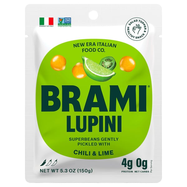 Fruit & Vegetable Snacks Brami Lupini Beans Chili & Lime hero