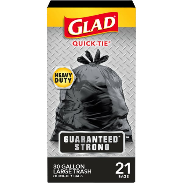 Trash Bags & Liners Glad Quick Tie Outdoor Trash Bags hero