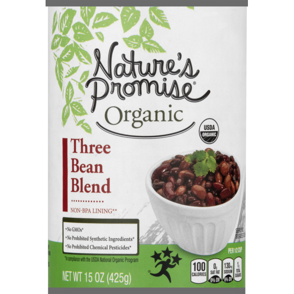 Canned Meals & Beans Nature's Promise Organic Three Bean Blend hero