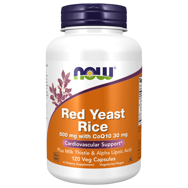 Cardiovascular NOW Red Yeast Rice 600 mg with CoQ10 30 mg hero