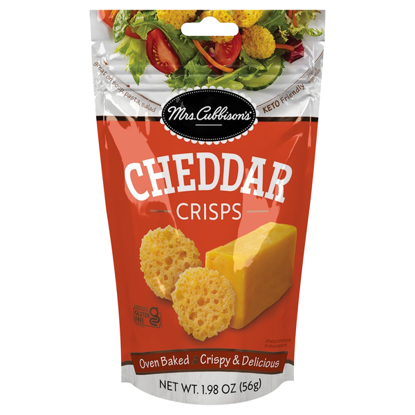 Salad Dressing & Toppings Mrs. Cubbison's Crisps, Cheddar hero