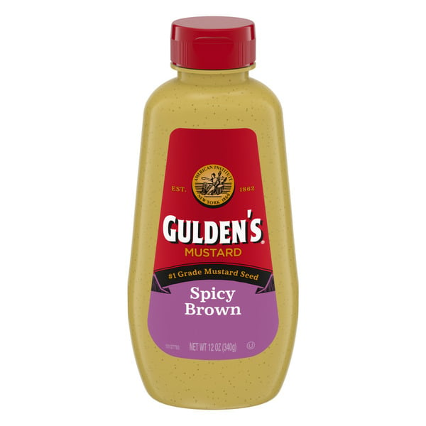 Condiments Gulden's Spicy Brown Mustard hero