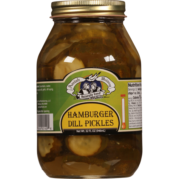 Pickled Goods & Olives Amish Wedding Pickles, Hamburger Dill hero