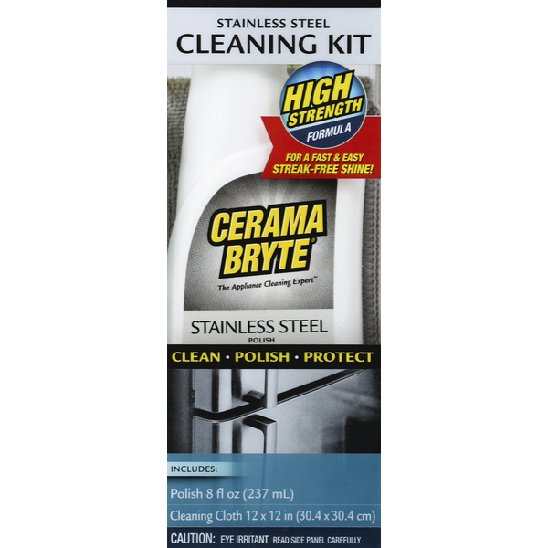 Cleaning Products Cerma Bryte Cleaning Kit, Stainless Steel hero