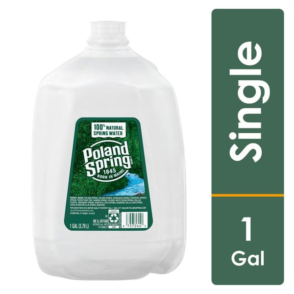 Water, Seltzer & Sparkling Water Poland spring 100% Natural Spring Water hero