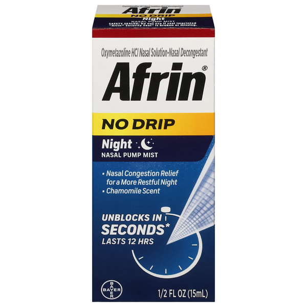 Allergy & Sinus Afrin Nasal Pump Mist, Night, No Drip hero