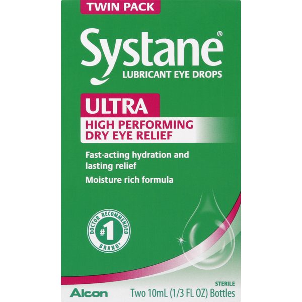 Eye & Ear Care SYSTANE Eye Drops, Lubricant, High Performance, Twin Pack hero