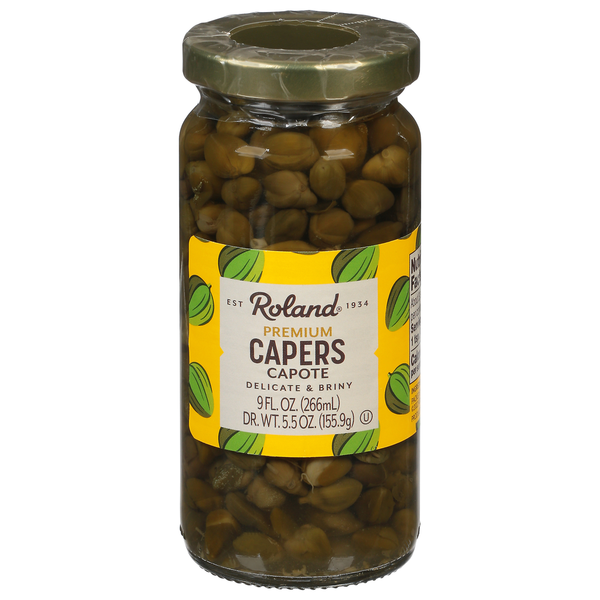 Pickles, Peppers & Olives Roland Foods Pickles, Capers, Capote, Premium hero