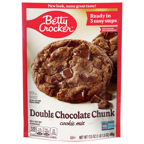 Doughs, Gelatins & Bake Mixes Betty Crocker Cookie Mix, Double Chocolate Chunk hero