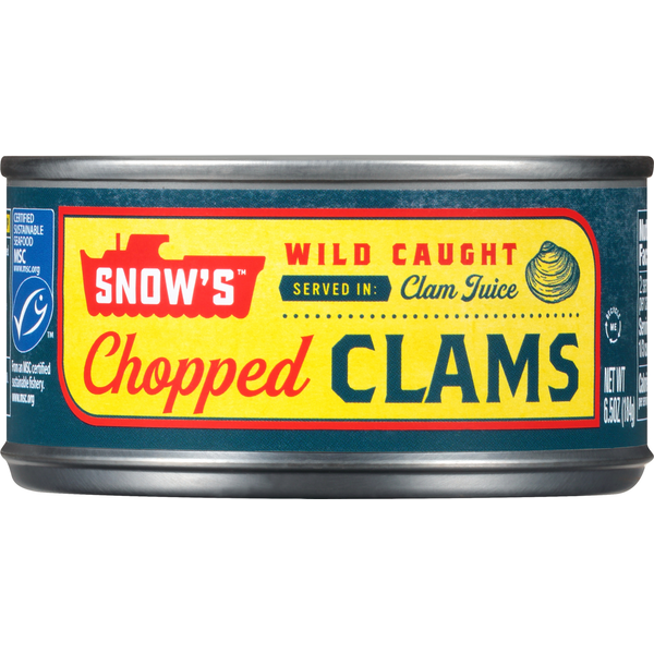 Canned Meat & Seafood Snow's Clams, Chopped hero