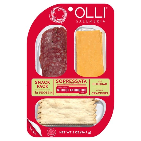 AJ's Fine Foods Olli Salumeria Sopressata & Cheddar Snack Pack Same-Day ...