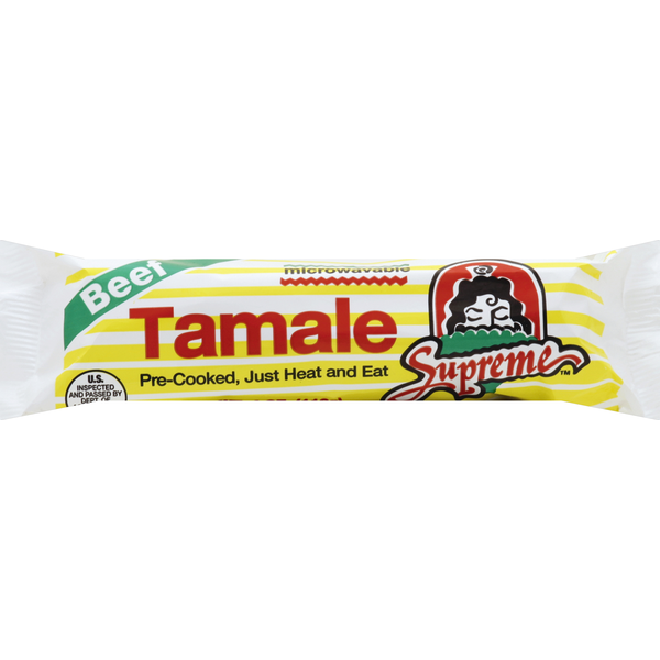 Frozen Meals Supreme Star Tamale, Beef hero