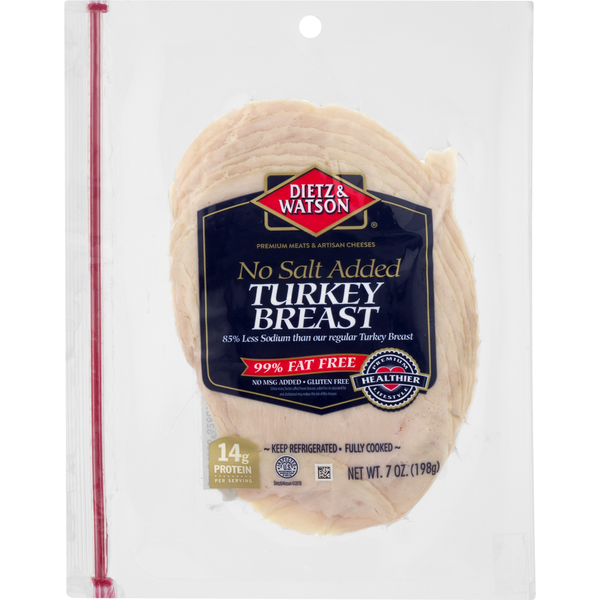 Lunch Meat Dietz & Watson No Salt Added Turkey Breast, Pre-Sliced hero