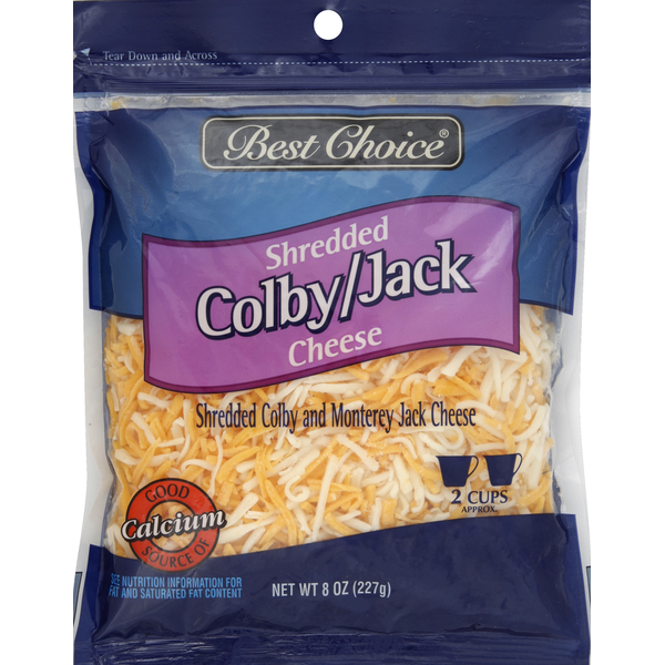 Packaged Cheese Best Choice Shredded Cheese, Colby/Jack hero