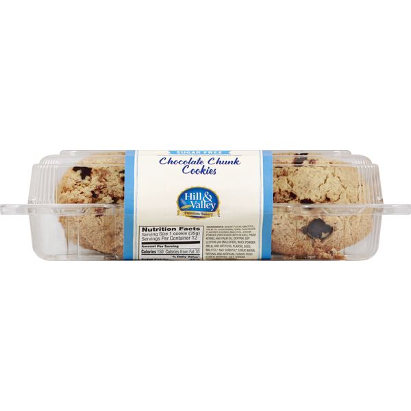 Bakery Desserts Hill & Valley Sugar Free Chocolate Chunk Cookies hero