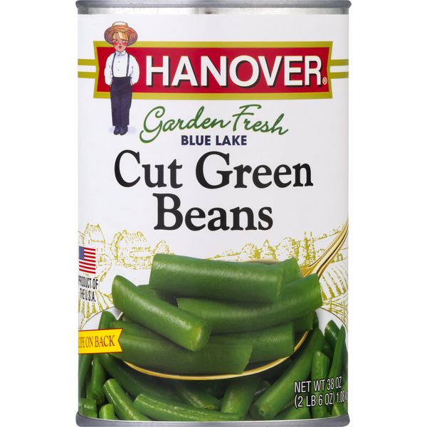 Canned & Jarred Vegetables Hanover Green Beans, Cut, Garden Fresh, Blue Lake hero