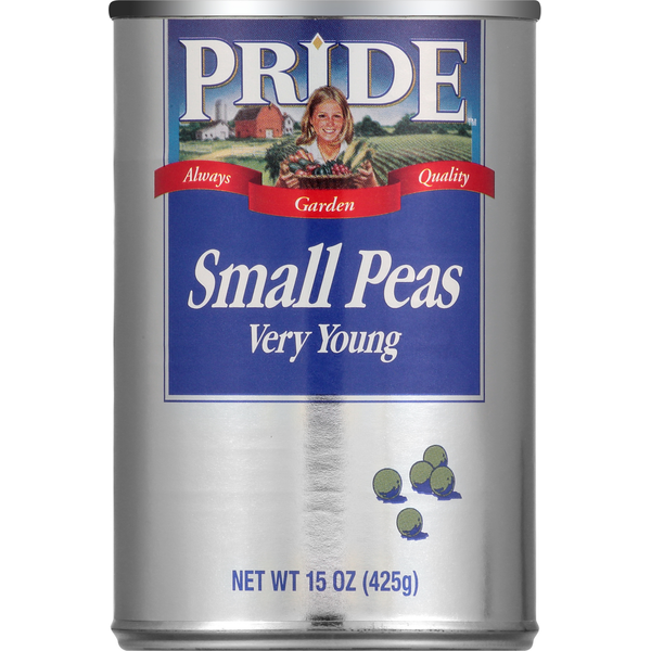 Canned & Jarred Vegetables Pride Small Peas, Very Young hero